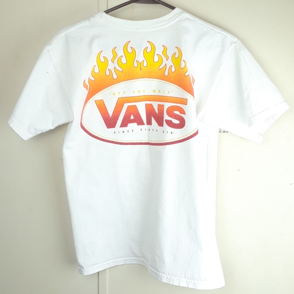 vans flame tee